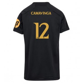 Real Madrid Eduardo Camavinga #12 Replika Tredjetrøje Dame 2023-24 Kortærmet